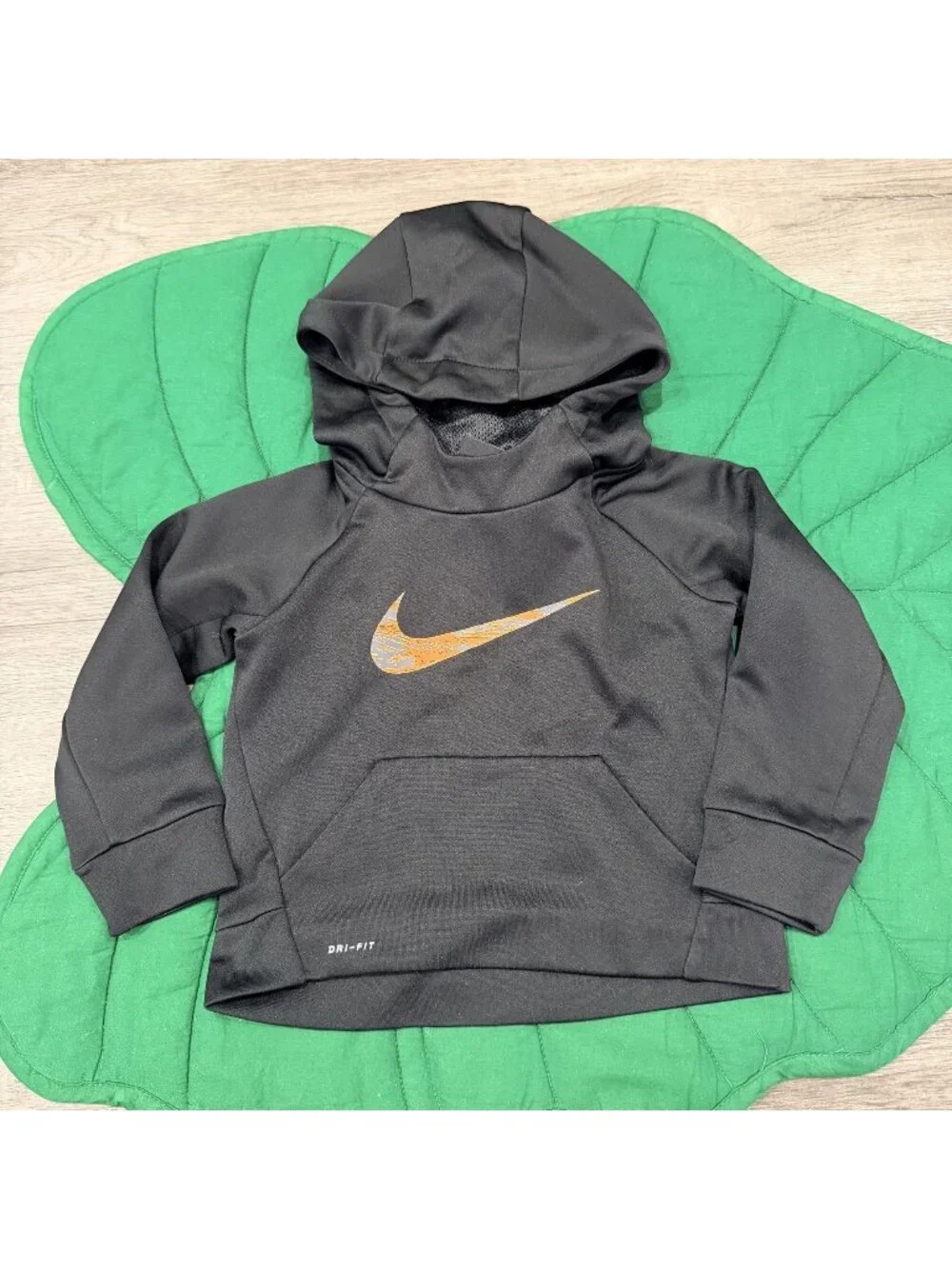 Nike 2T Black Dri-Fit Hooded Pullover